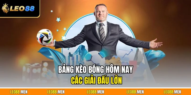 Bảng kèo bóng hôm nay các giải đấu lớn